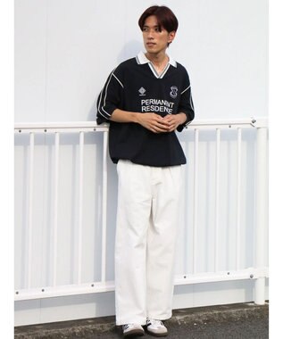 CRAFT STANDARD BOUTIQUE 接触冷感/UVカット/イージーケア/ストレッチ/ゲームシャツ-A Navy