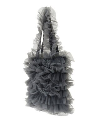 Green Parks ＯＴＯ．ＨＡ．　チュールフリルＡ４トートバッグ Gray