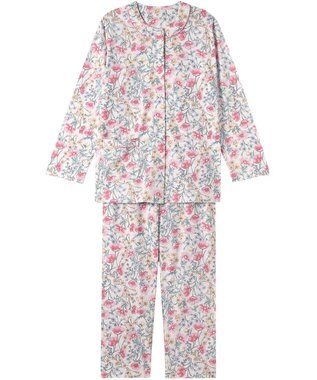 Wing パジャマ 綿100%(本体) 天竺素材 長袖 長ズボン レディース EP8040 ウイング／ワコール