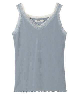 earth music&ecology ダブルレースタンクトップ Sax