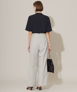 ICB 【洗える】ドライギャバ ワイドグルカパンツ トープ系