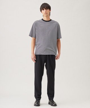 UNFILO MENS 【OCEANS 雑誌・web 掲載】スマート ストレッチ TEE【男女兼用/ギフトにもおすすめ】 ブラックボーダー