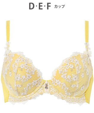 Wing ブラジャー Wing Lesiage ふんわりまるみメイク ソフトなつけごこち 【2120シリーズ】 ブラ Gカップまで対応 大きいサイズ PB2120 ウイング／ワコール イエロー