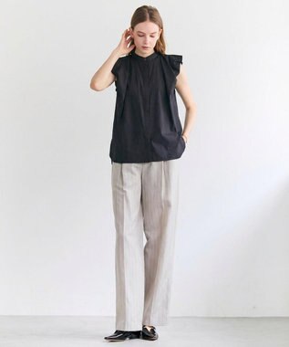 BEIGE， MALLOW / コットンタック バルーンスリーブブラウス Black