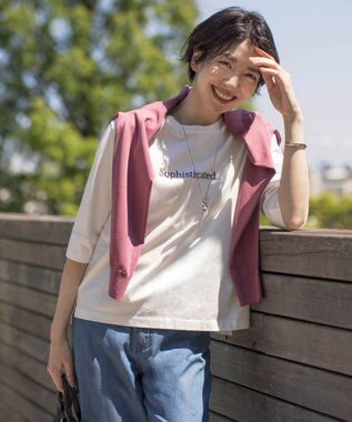 J.PRESS LADIES L 【洗える】レーヨンエリートストレッチ クルーネック カーディガン ローズピンク系