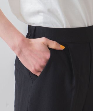 WEGO テーパードスラックスパンツ ブラック