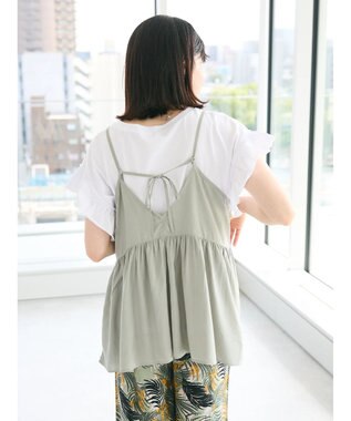 CRAFT STANDARD BOUTIQUE レーヨンキャミチュニック Sax