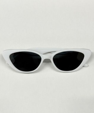 WEGO キャットフレームカラーアイウェア ホワイト