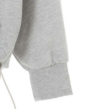 Green Parks ナイトメア／裾ドロストミニ裏毛プルオーバーⅡ Gray Mixture