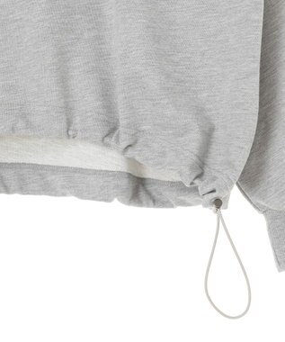 Green Parks ナイトメア／裾ドロストミニ裏毛プルオーバーⅡ Gray Mixture