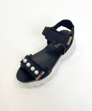 Feroux パールポイントスポーツ サンダル ブラック系