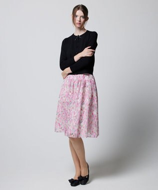 TOCCA 【洗える】BOW TIE KNIT カーディガン ブラック系