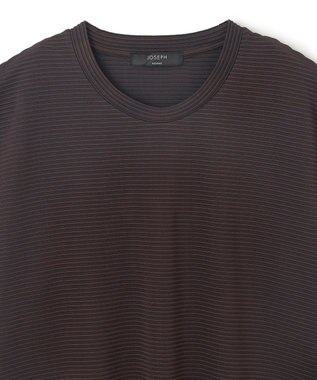 JOSEPH HOMME タックリップルジャージー　クルーネックTシャツ ダークブラウン系