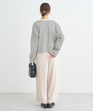 earth music&ecology ＳＥＴ２点リブアンサンブル Border Ivory