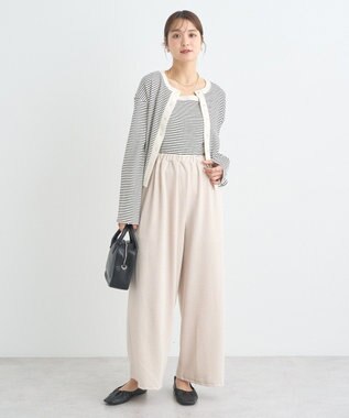 earth music&ecology ＳＥＴ２点リブアンサンブル Border Ivory