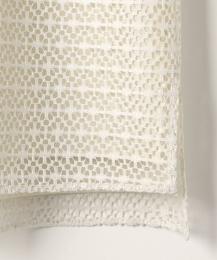 J.PRESS LADIES レースジャージー バンドカラー カットソー グレージュ系