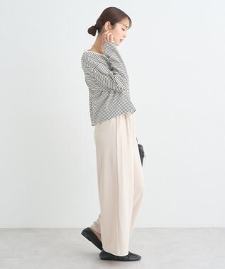 earth music&ecology ＳＥＴ２点リブアンサンブル Border Ivory