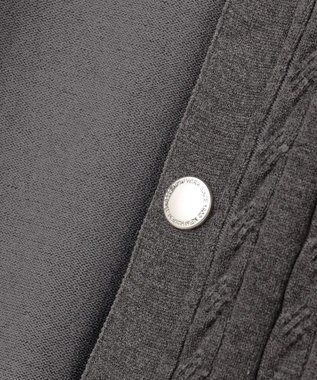 J.PRESS MEN 羽織るだけで整う大人の品格【ストレッチ / イージーケア】【FLEX YARN】ケーブルニット ブルゾンライク カーディガン グレー系