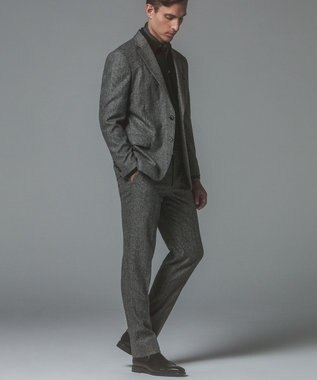 GOTAIRIKU 3ピースセットアップ対応【あたたかい】RENEWOOL ウールパンツ ブラック系4