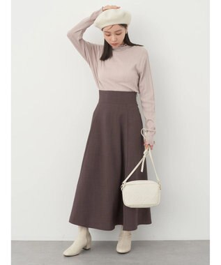 earth music&ecology コットンシアータートルネックプルオーバー Beige