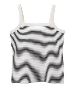 earth music&ecology ＳＥＴ２点リブアンサンブル Border Ivory