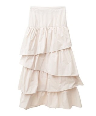 Green Parks ・ＥＬＥＮＣＡＲＥ　ＤＵＥ　ランダムティアードスカート Ivory