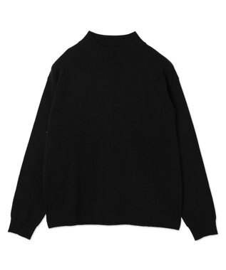 WEGO 【ユニセックス着用ITEM】ミラノリブモックネックプルオーバー ブラック
