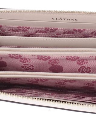 CLATHAS シストロン ラウンド長財布 アイボリー