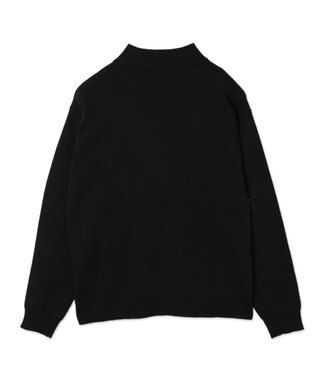WEGO 【ユニセックス着用ITEM】ミラノリブモックネックプルオーバー ブラック
