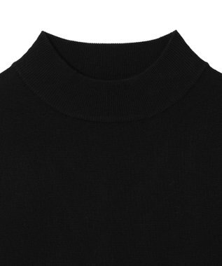 WEGO 【ユニセックス着用ITEM】ミラノリブモックネックプルオーバー ブラック