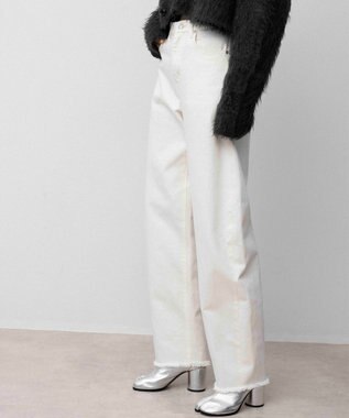 NAVE 【×NAVE】SERGE de bleu × NAVE カーブワイドデニム ホワイト系