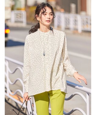 AMERICAN HOLIC サラックールタック使いブラウス Ivory