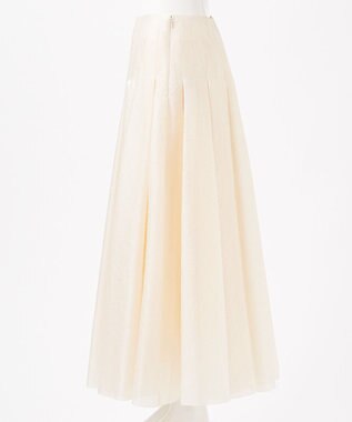 23区 【エステータ】クリスピーオーガンジー タック フレアスカート アイボリー系