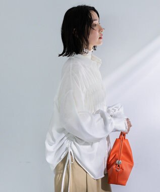 Green Parks 脇シャーリングシャツ Ecru