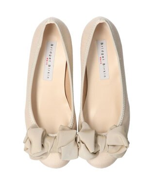 Bridget Birkin ＜3E＞【Bridget Birkin Walk】グログランリボンウォーキングパンプス ベージュ雑材