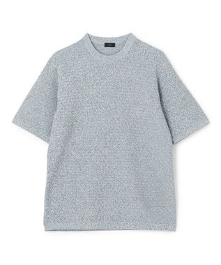 JOSEPH HOMME ドライコットンリンクス　半袖ニット サックスブルー系