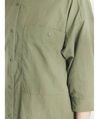 CRAFT STANDARD BOUTIQUE ＢＩＧポケットナイロンブラウス Khaki