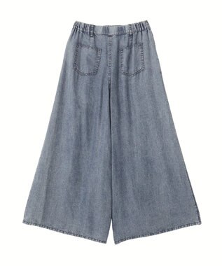 YECCA VECCA バイオ加工ヴィンテージデニムワイドパンツ Indigo
