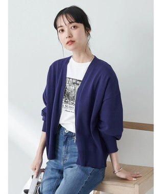 earth music&ecology ＶネックＺＩＰカーディガン