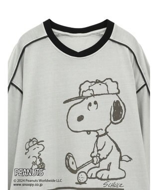 CRAFT STANDARD BOUTIQUE 【ユニセックス】PEANUTS/スヌーピー ゲームシャツTEE Light Gray
