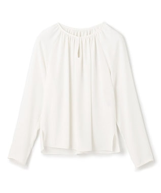 BEIGE， 【L-size】ALINE / ロングスリーブブラウス White