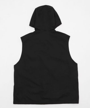 WEGO 【ユニセックス着用ITEM】フードナイロンベスト ブラック
