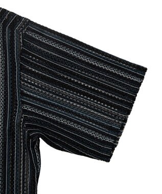 WEGO ストライプメッシュBIGシャツ（S） 柄2