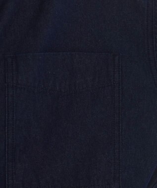 WEGO 【ANGIE VINTAGE】襟が選べる デニム プルオーバー シャツ（バンドカラー/レギュラー） ネイビー