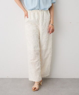 CRAFT STANDARD BOUTIQUE カットジャガードパンツ Off White