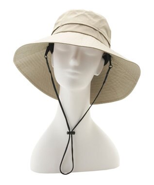 MOONBAT 【遮光100％/UVカット100％】フワクール (Fuwacool)  日差しを完全遮断サファリハット　遮光100　UV100 ベージュ