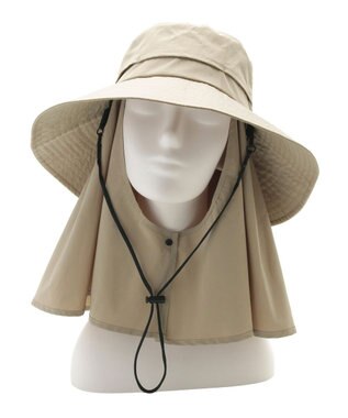 MOONBAT 【遮光100％/UVカット100％】フワクール (Fuwacool)  日差しを完全遮断サファリハット　遮光100　UV100 ベージュ