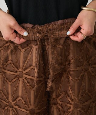 CRAFT STANDARD BOUTIQUE カットジャガードパンツ Brown