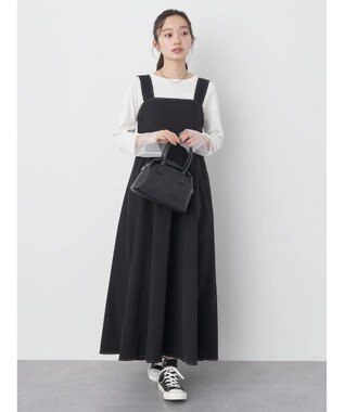 earth music&ecology ステッチジャンドレ Black