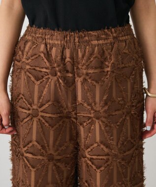 CRAFT STANDARD BOUTIQUE カットジャガードパンツ Brown